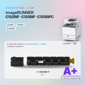 Canon C-EXV48 Sarı Muadil Toner A Plus / IR-C1325iF / IR-C1335iF / IR-C1335iFC