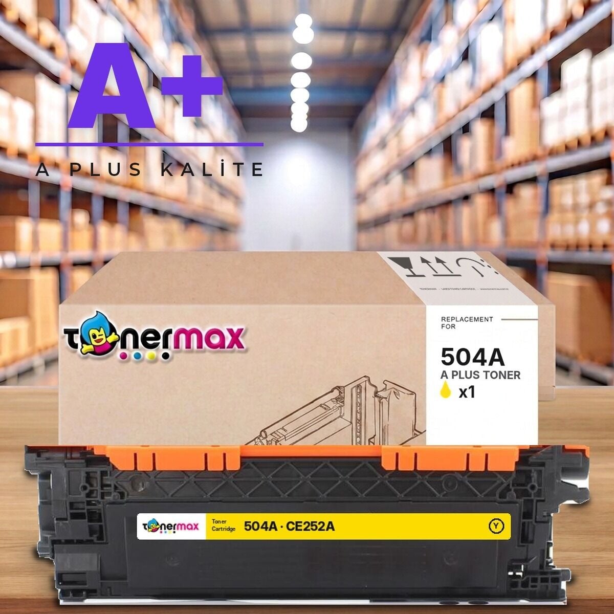 TonerMAX® 504A Sarı Muadil Toner — A Plus