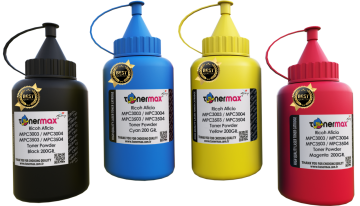 Ricoh Aficio MPC3003 Toner Tozu Set  / MPC3004 / MPC3503 / MPC3504 Toner Tozu
