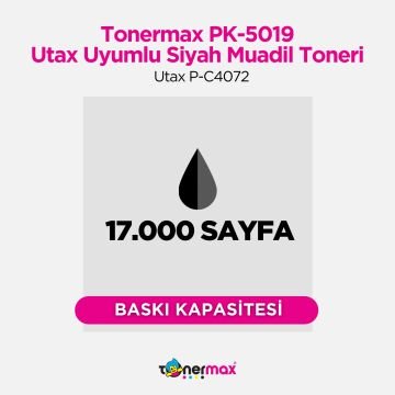 Utax PK-5019 Muadil Toner - Siyah / Utax P-C4072