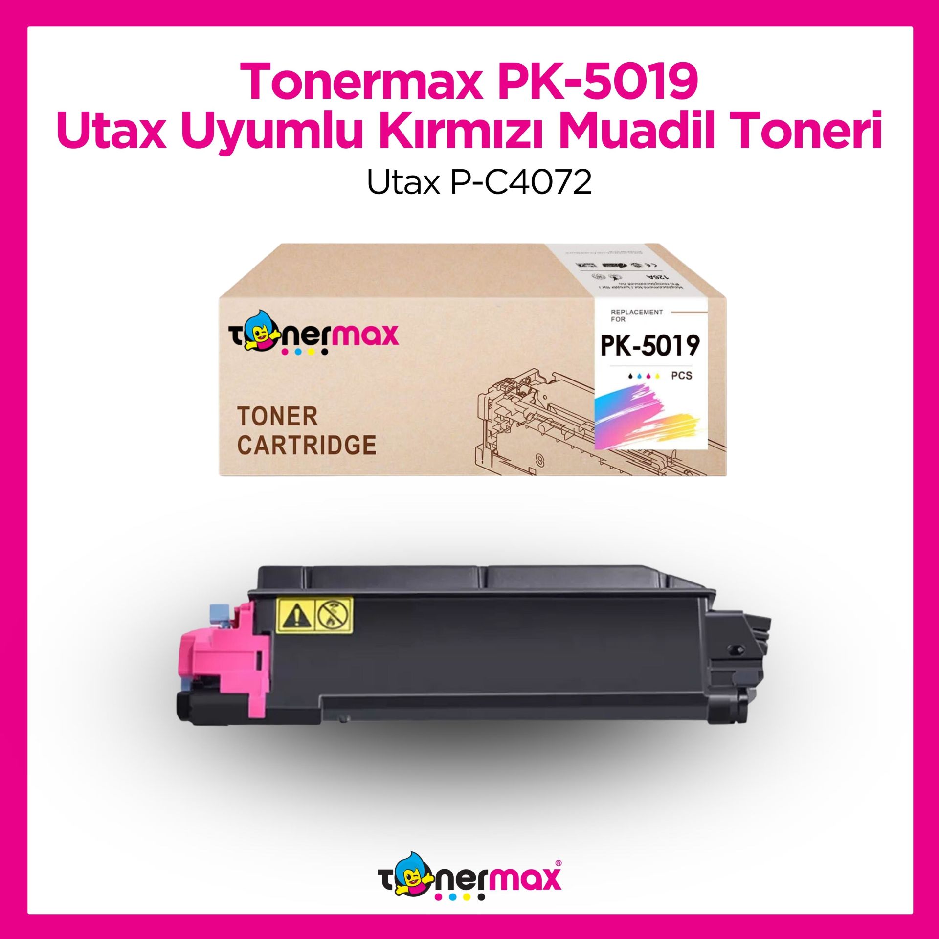 Utax PK-5019 Muadil Toner - Kırmızı / Utax P-C4072