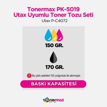 Utax PK-5019 Toner Tozu- Set / Utax P-C4072