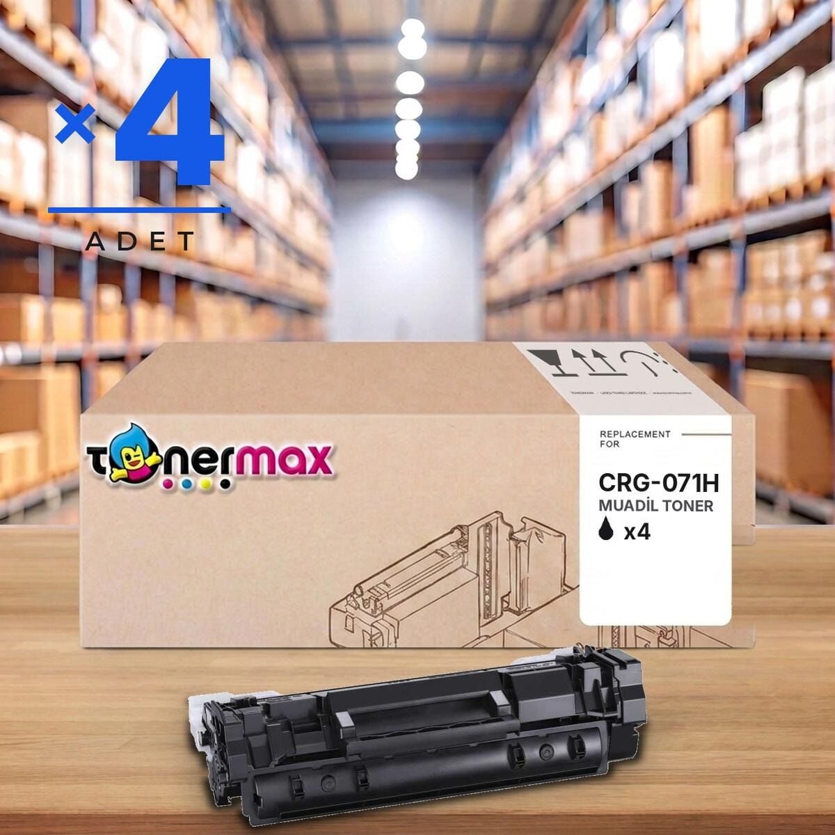 TonerMAX® CRG071H Muadil Toner — 4'lü Paket