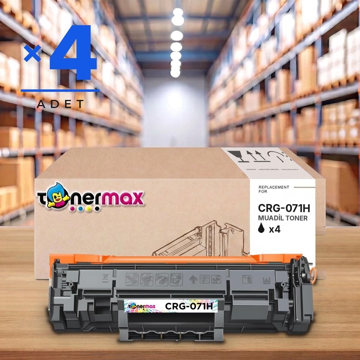 TonerMAX® CRG071H Muadil Toner — 4'lü Paket