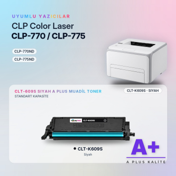 Samsung CLT-K609S Siyah Muadil Toner A Plus / CLP-770 / CLP-775
