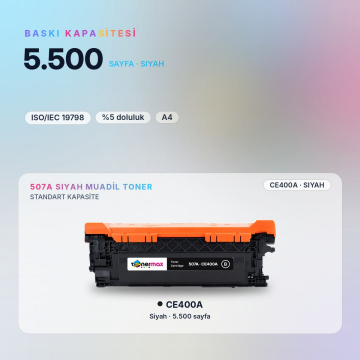 HP CE400A Muadil Toner Siyah /Hp M551 / M570 / M575