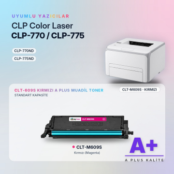 Samsung CLT-M609S Kırmızı Muadil Toner A Plus / CLP-770 / CLP-775