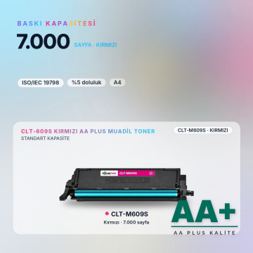 Samsung CLT-M609S Kırmızı Muadil Toner AA Plus / CLP-770 / CLP-775