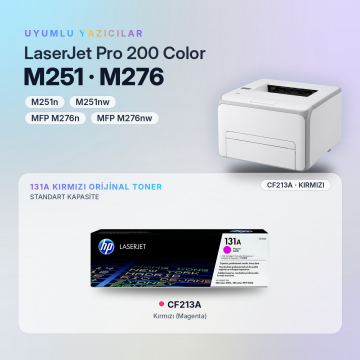 Hp 131A - CF210A Orjinal Toner Kırmızı / Pro 200 M276 / M251