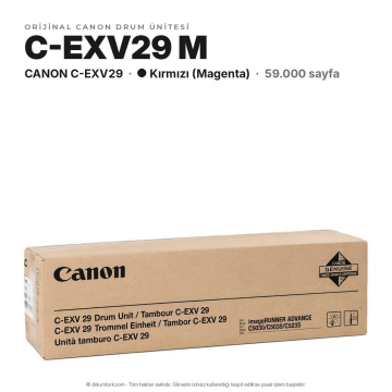 Canon C-EXV29 Kırmızı Orjinal Drum Ünitesi / iR-ADV C5030 / C5035 / C5235i / C5240i