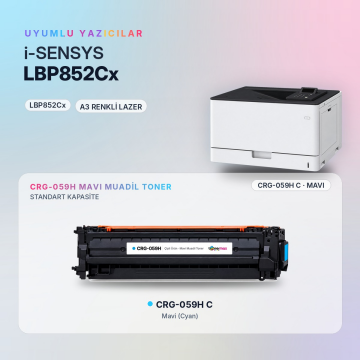 Canon CRG-059H Mavi Muadil Toner - Çipli / LBP852Cx