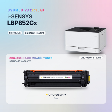 Canon CRG-059H Sarı Muadil Toner - Çipli / LBP852Cx