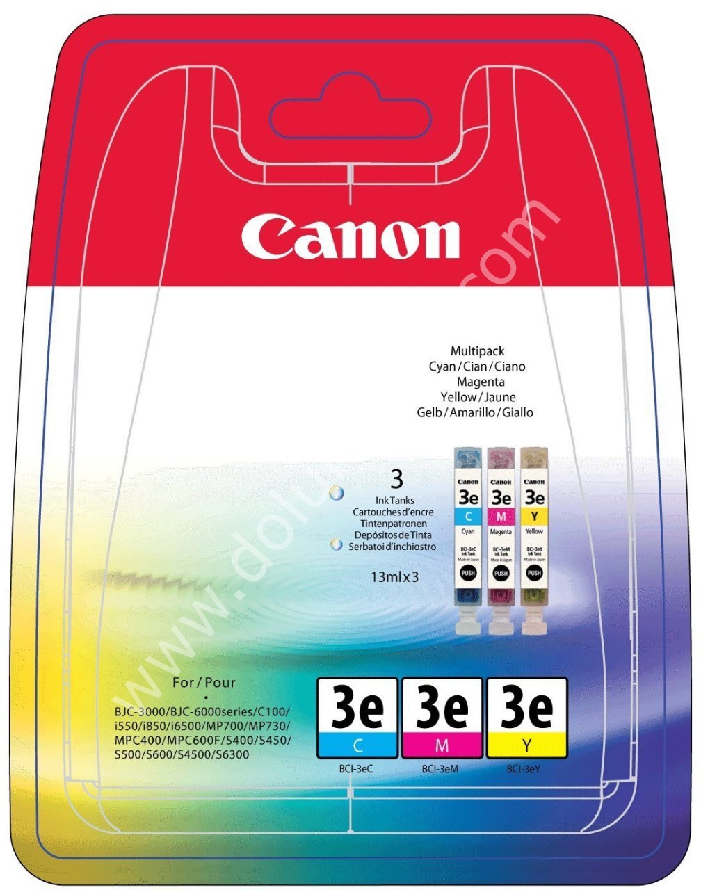 Canon BCI-3E CMY Mualti Pack Orjinal Kartuş