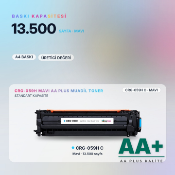Canon CRG-059H Mavi Muadil Toner AA Plus / LBP852Cx