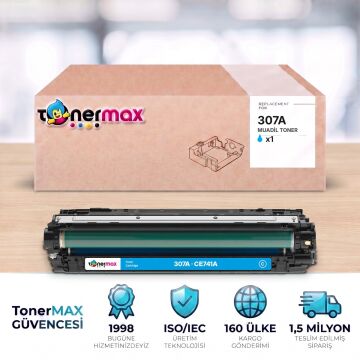 HP 307A - CE741A Muadil Toner Mavi / CP5220 / CP5225