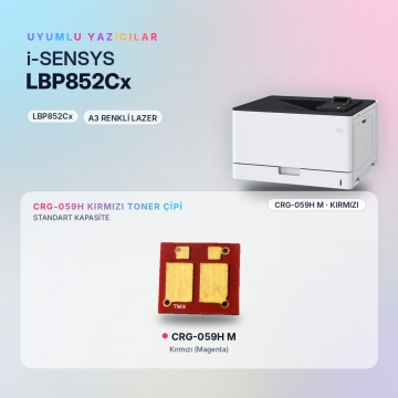 Canon CRG-059H / LBP852Cx Kırmızı Çip