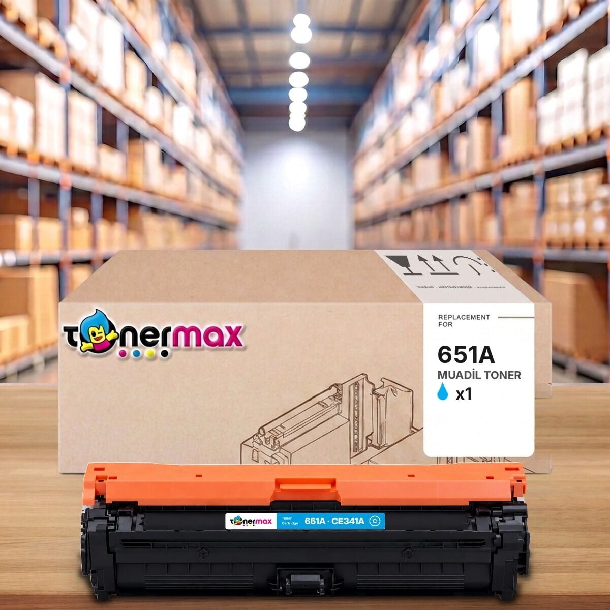 TonerMAX® 651A Mavi Muadil Toner