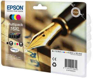Epson 16XL / 1636 /WF2010W /WF2510 /WF2520NF /WF2530 /WF2540 /WF2630 /WF2650 /WF2660 /WF2750 1Set CMYK Orjinal Kartuş