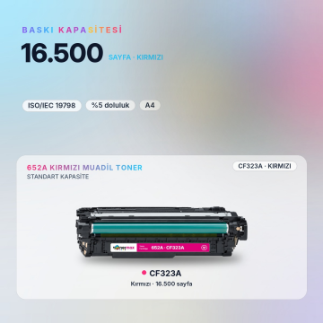 HP CF323A 652A Muadil Toner Kırmızı/ Hp M651 / M680