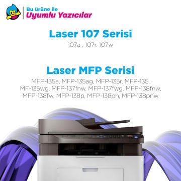 Hp 106A W1106A Muadil Toner - Çipli ( Yeni Versiyon )/ 107A / 107W / MFP 135W / MFP 137fnw