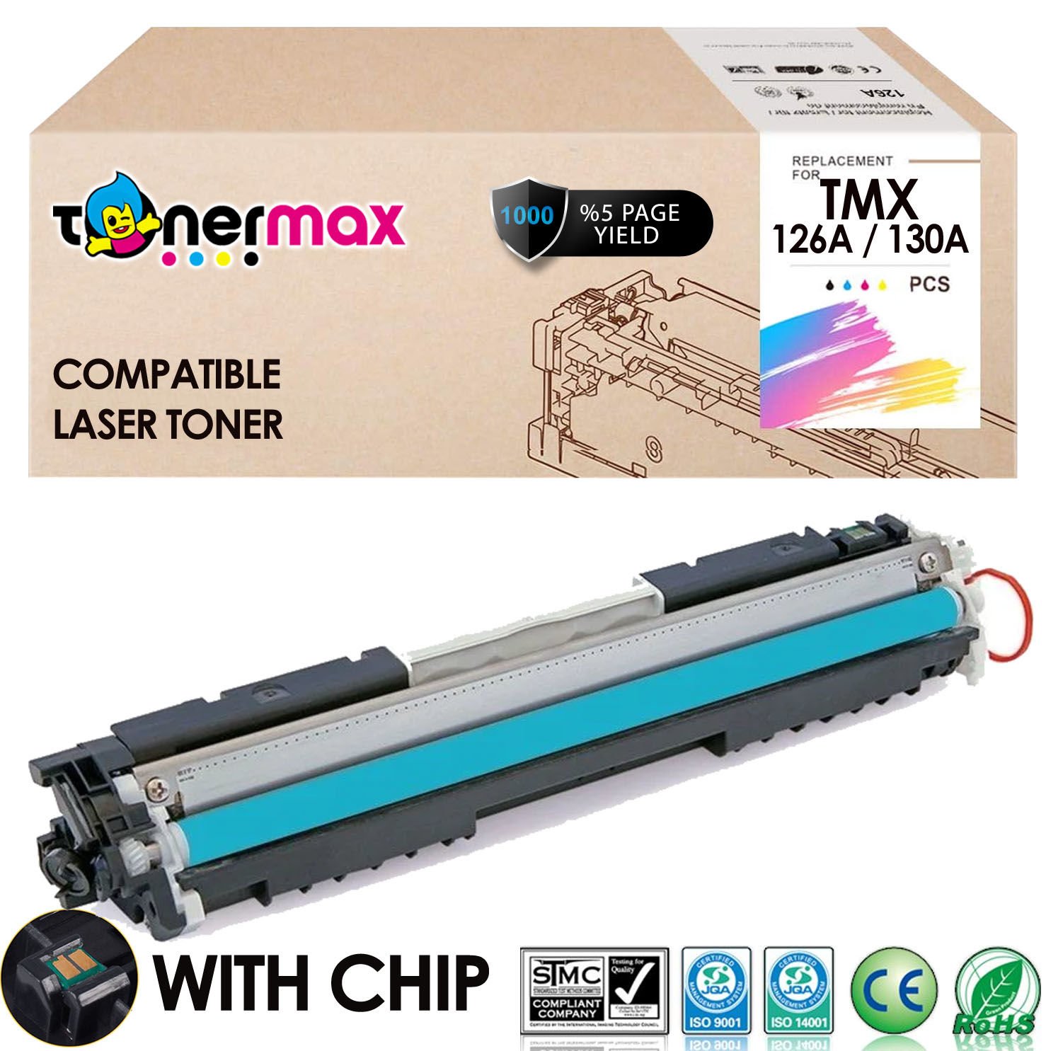 HP 130A CF351A Muadil Toner Mavi / Hp M176 / M177 / CF350A Muadil Toner