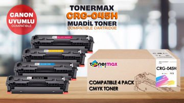Canon CRG-045H Set Muadil Toneri/ LBP-611Cn / LBP-613Cdw / MF-631Cn / MF-633Cdw / MF-635Cx -Eco