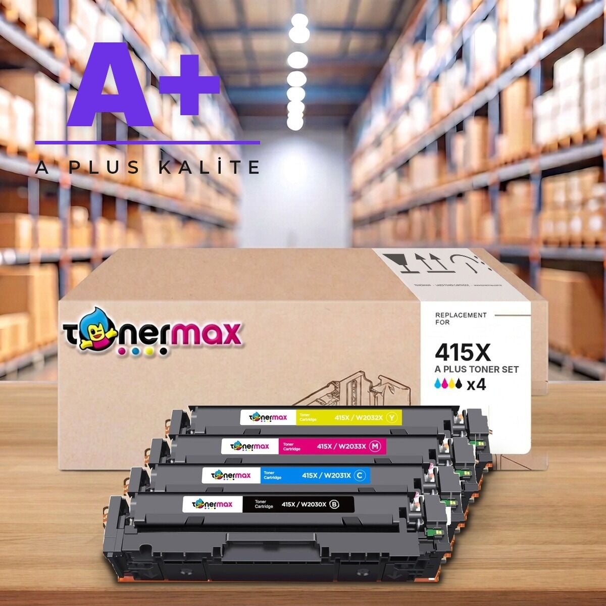 TonerMAX® 415X CMYK A Plus Muadil Toner Takımı