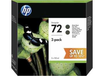 HP 72 P2V33A Mat Siyah Orjinal Kartuş 130 ML 2'li Paket