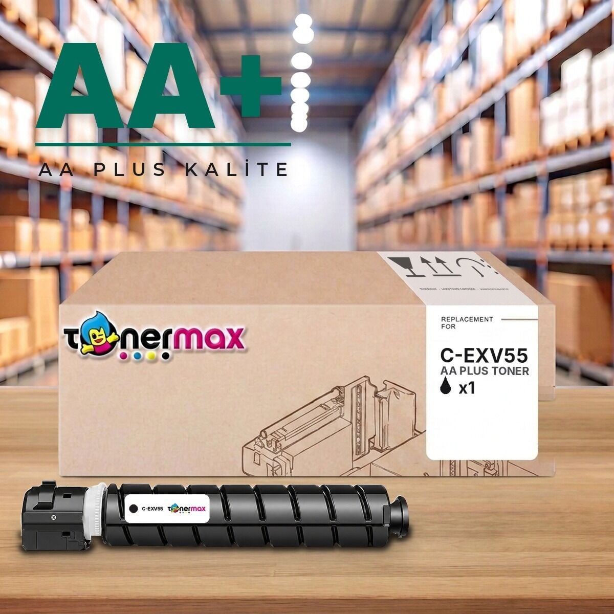 TonerMAX® C-EXV55 Siyah Muadil Toner — AA Plus