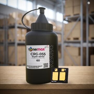 Canon CRG-055 Toner Tozu + Çip Siyah 60GR / LBP663Cdw / LBP664Cx / MF742Cdw / MF744Cdw / MF746Cx