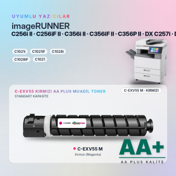 Canon C-EXV55 Kırmızı Muadil Toner AA Plus / iR-ADV C256 / C356 II · DX C257 / C357