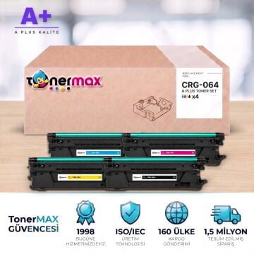 Canon CRG-064 CMYK Muadil Toner Seti A Plus / LBP722Cdw / LBP732Cdw / MF832Cdw / MF842Cdw