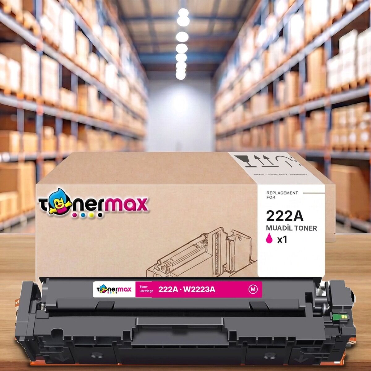 HP 222A W2223A Kırmızı muadil toner