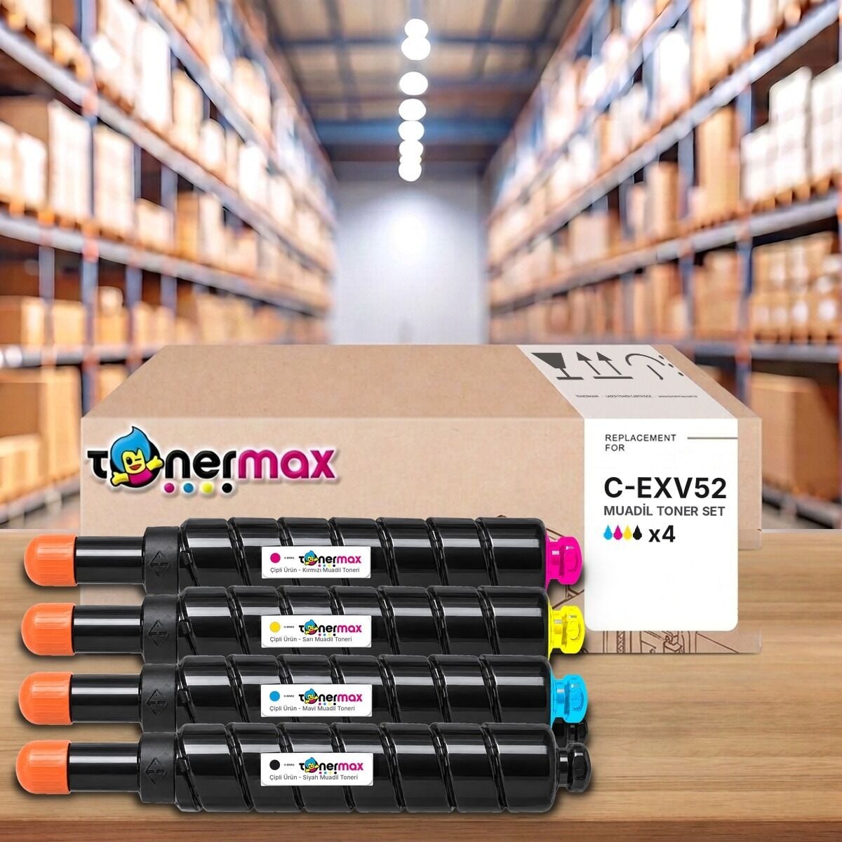 TonerMAX® C-EXV52 CMYK Muadil Toner Takımı