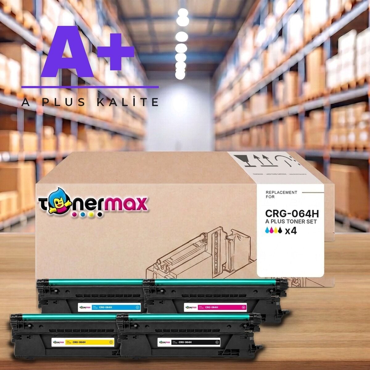 TonerMAX® CRG-064H CMYK A Plus Muadil Toner Takımı