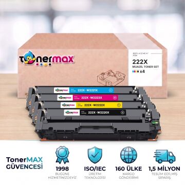 Hp 222X - W2220X Muadil Toner Takım- Çipli / LaserJet Pro 3204 | 3288 | 3303