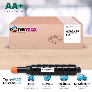 Canon C-EXV52 Siyah Muadil Toner AA Plus / IR-ADV DX C7700 / C7765 / C7770 / C7780