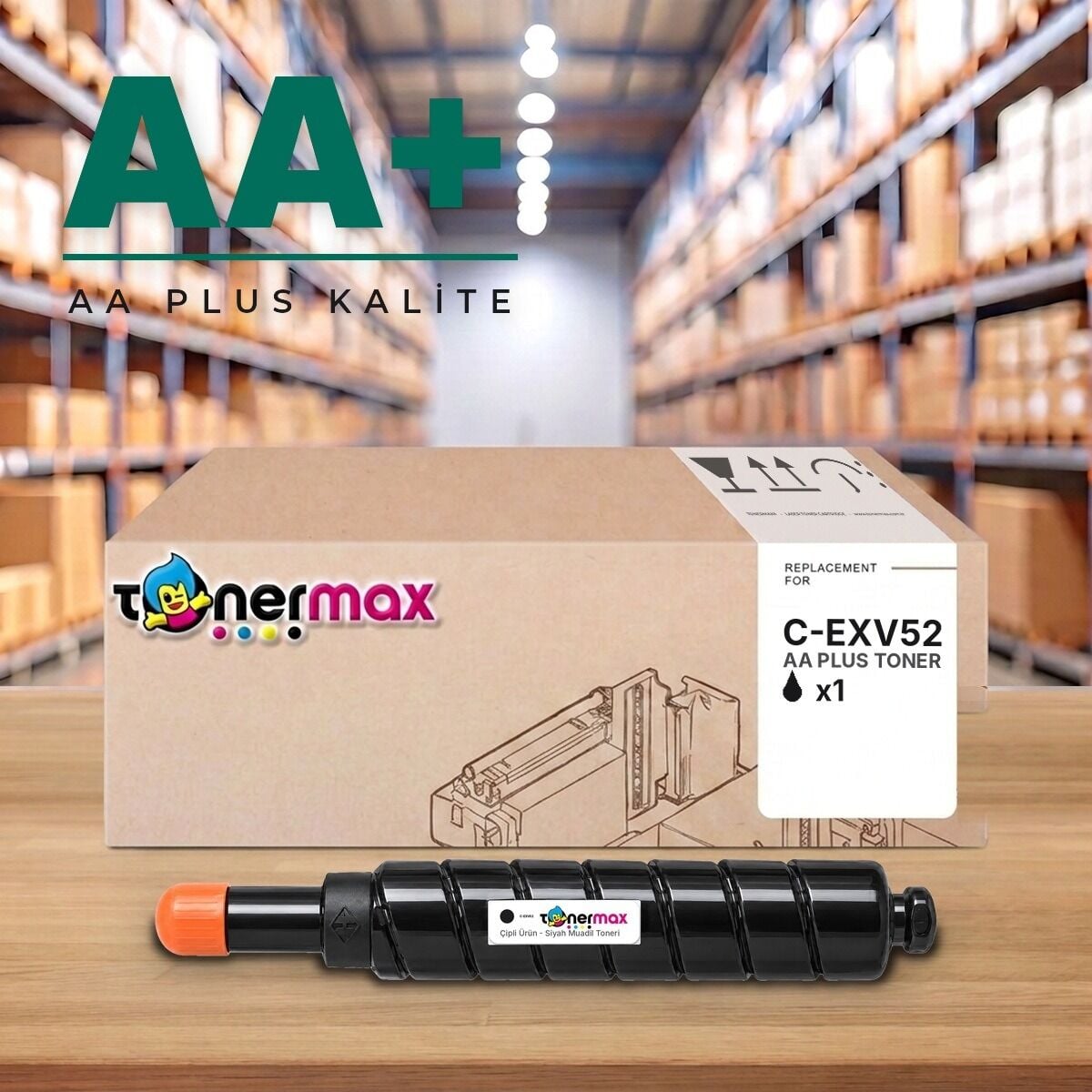 Canon C-EXV52 BK Siyah AA Plus muadil toner