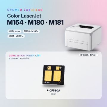 Hp 205A / CF530A Çip Siyah/ Color Laserjet M154 /M180 / M181
