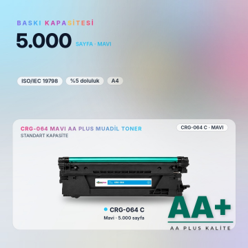 Canon CRG-064 Mavi Muadil Toner AA Plus / LBP722Cdw / LBP732Cdw / MF832Cdw / MF842Cdw