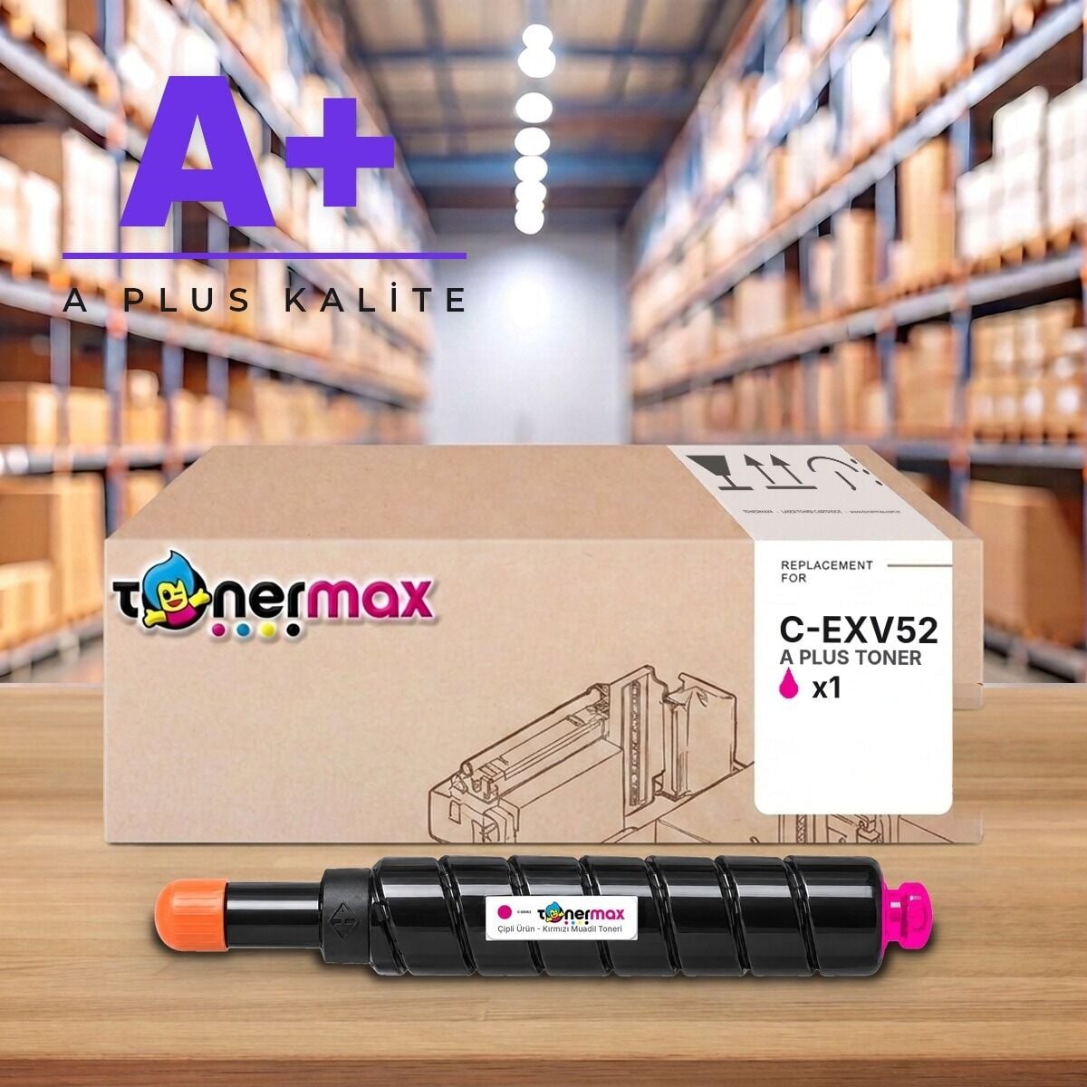 Canon C-EXV52 M Kırmızı A Plus muadil toner