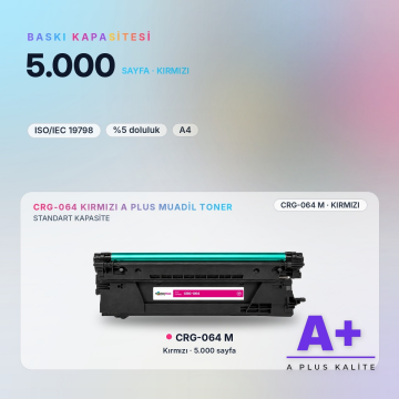 Canon CRG-064 Kırmızı Muadil Toner A Plus / LBP722Cdw / LBP732Cdw / MF832Cdw / MF842Cdw