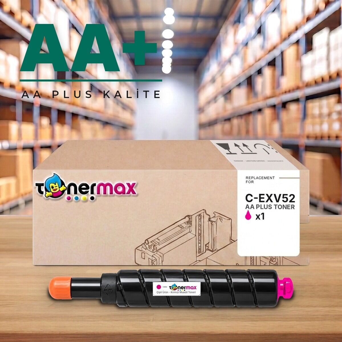 Canon C-EXV52 M Kırmızı AA Plus muadil toner