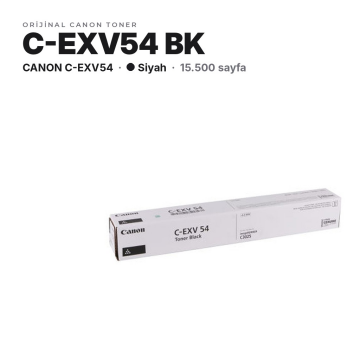 Canon C-EXV54 / iR C3025i / C3125i / C3226i Siyah Orjinal Toner