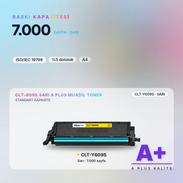 Samsung CLT-Y609S Sarı Muadil Toner A Plus / CLP-770 / CLP-775