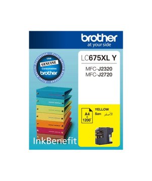 Brother LC675XL / MFC-J2320 / MFC-J2720 Sarı Orjinal Kartuş