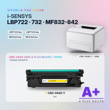 Canon CRG-064H Sarı Muadil Toner A Plus / LBP722Cdw / LBP732Cdw / MF832Cdw / MF842Cdw