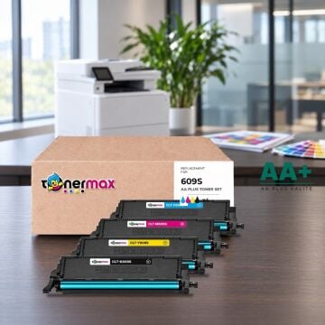 Samsung CLT-609S CMYK Muadil Toner Seti AA Plus / CLP-770 / CLP-775 / CLT-K609S / CLT-C609S / CLT-M609S / CLT-Y609S