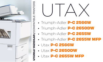Utax PK-5015 Y / P-C2566 / P-C2650 / P-C 2655 Sarı Muadil Toner