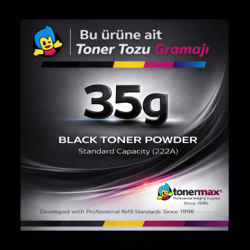 Hp 222A- W2220A Toner Tozu Siyah - 35GR Şişe / LaserJet Pro 3201 |3204 | 3288 | 3303